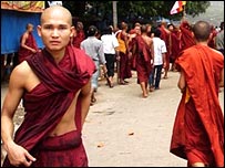 Hot Burmese monk