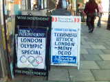 Olympic win headline next to terrorist attack headline