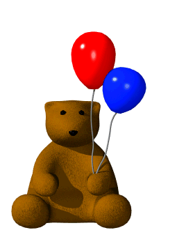 Teddy with a balloon