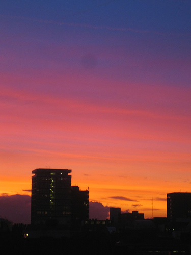Sunset over London, 17-01-2006