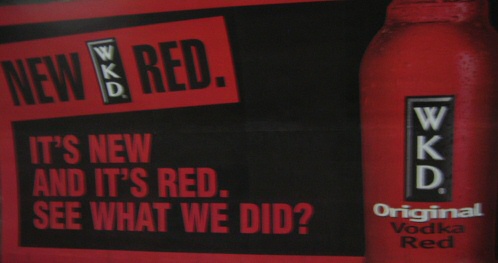 New WKD Red. It's new and it's red. See what we did?